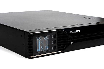 Источник бесперебойного питания Skat RAPAN-UPS 2000 RACK+4x9Ah Источник бесперебойного питания 1400 Вт, Line-interactive, синус, встроенные АКБ 4 шт x 9Ah 8959