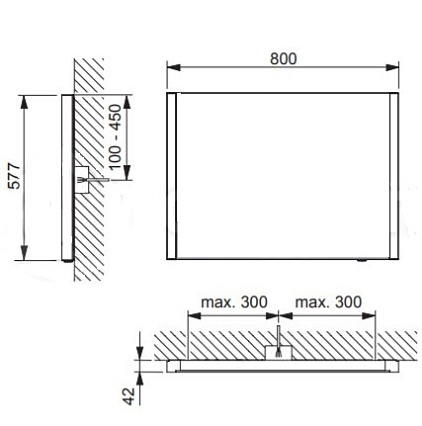 Зеркало Keuco Royal Reflex 2 80 см 14296002500