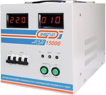 Стабилизатор напряжения Энергия АСН-15000, с цифровым дисплеем, однофазный, Е0101-0094