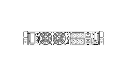 Источник бесперебойного питания Hiden EXPERT 3 kVA/2,7 kW, 8хАКБ внешние, 96В, ЗУ 8А UDC9203H-RT