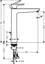 Смеситель для раковины Hansgrohe Talis E 71716000