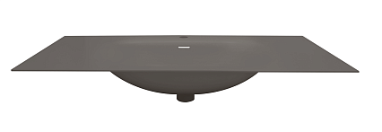 Раковина ЗОВ Oliveeka 100 см авиаль, темный коричневый M115B100