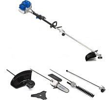 Бензиновый триммер HAITEC многофункциональный 5 в 1 мотокоса бензиновая + насадки для работы в саду. 2,2 квт HT-MT152-5