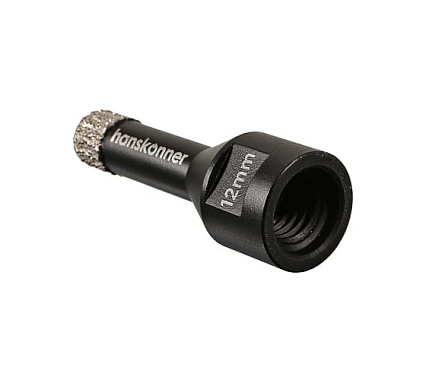 Коронка алмазная 12x60 мм, M14 для УШМ Hanskonner H1055-10-12