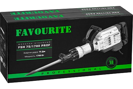 Отбойный молоток Favourite 75 Дж, 1700 Вт FSH 75/1700 PROF