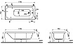 Акриловая ванна Vitra Optimum Neo 170x75 см