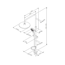 Душевая стойка Am.Pm Inspire ShowerSpot F0750A100