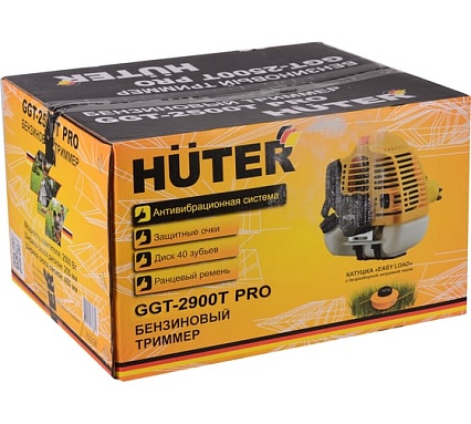 Бензиновый триммер с антивибрационной системой Huter GGT-2900T PRO 70/2/30