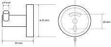 Крючок Bemeta Brilo 161106032 золото