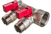 Коллектор с отсекающими шаровыми кранами EUROS 2 выхода 3/4" x 1/2" EU.ST3042125 2x34x12