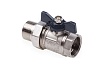 Шаровой кран со сгоном Aqualink вн-нар 3/4 U B бабочка 1168