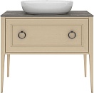 Тумба с раковиной Kerama Marazzi Plaza Classic 100 см, 1+1 ящик, капучино