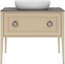 Тумба с раковиной Kerama Marazzi Plaza Classic 100 см, 1+1 ящик, капучино