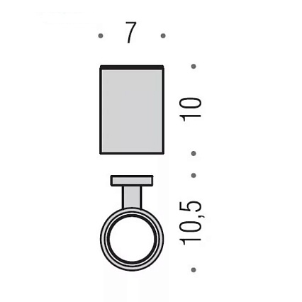 Держатель для стакана Colombo Plus W4902.OM золото матовое