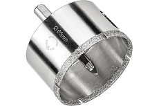 Коронка алмазная по керамограниту и керамике с центрирующим сверлом 65 мм Diamond Industrial DIDCSC065