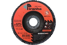 Круг лепестковый торцевой (КЛТ) по металлу и нержавеющей стали PIRANHA PRO 125x22.23 мм (T29 ZA40) SAMGRUPP PIRANHA PRO SAMC-0322125040