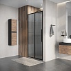 Душевая дверь Niagara Nova 100x195 рифленое, черный матовый NG-84-L10FHB