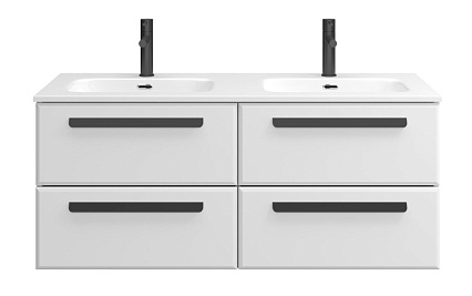 Мебель для ванной Cezares Eco-Cer-N 120 см, 4 ящика Bianco Lucido