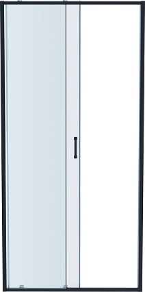 Душевая дверь Aquatek AQ ARI RA 10020BL 100x200, прозрачное, черный