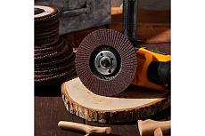 Круг лепестковый торцевой P24, 125x22.2 мм Kranz KR-90-0010