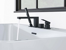 Смеситель на борт ванны Aquatek Либра AQ1648MB черный матовый