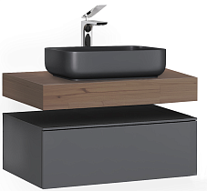 Мебель для ванной Jorno Modulare 80 см антрацит