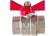 Шаровой кран Valtec Base рукоятка бабочка 1" внутренняя-внутренняя VT.217.N.06