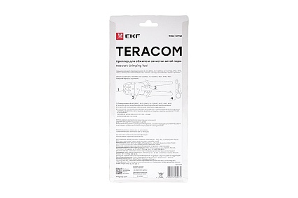 Кримпер для обжима и зачистки витой пары EKF TERACOM TRC-NT12