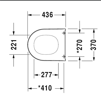 Крышка-сиденье Duravit Starck 3 арт. 0063810000