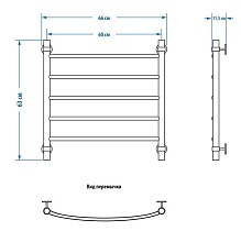 Полотенцесушитель водяной Energy Classic 60x60 см