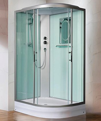 Душевая кабина WeltWasser WW500 WERRA XL 1202 L 120x90 хром, прозрачное 10000014053