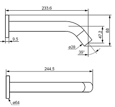 Смеситель для раковины Damixa Scandinavian Pure 360270000 сенсорный, хром