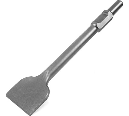 Зубило широкое 100x395x30 мм для отбойного молотка НЕХ-30 Messer 33-33-105