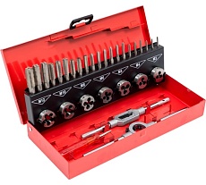 Набор метчиков и плашек RUKO M3-M12 мм HSS-G 31пр 245010