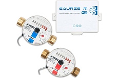 Комплект водосчетчиков SAURES Wi-Fi, 1/2, 110 мм SRS-KIT.14