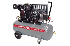 Воздушный масляный компрессор с ременным приводом Интерскол КВ-430/100