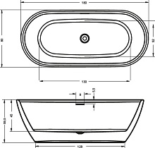 Акриловая ванна Riho Inspire FS 180x80