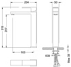 Смеситель для раковины Timo Selene 3011/16F матовый белый