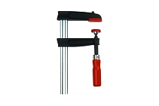 Струбцина из ковкого чугуна BESSEY 120/60, усилие 5.5 кН, с деревянной рукояткой, BE-TPN12BE