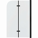 Шторка для ванны Grossman GR-106100BLACK 100x150 прозрачное, черный