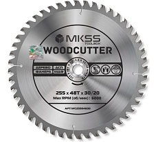 Диск пильный по дереву MKSS Toolbox Woodcutter WC2550 255x48Тх30/20 мм WC25504830
