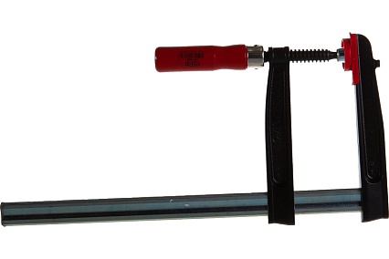 Струбцина BESSEY из ковкого чугуна 400/175, усилие 5.5 кН, с деревянной рукояткой BE-TPN40BE