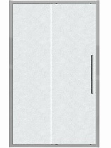 Душевая дверь Grossman Cosmo 110x195 шиншилла, хром 100.K33.02.110.10.02