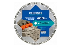 Диск алмазный сегментный по армированному бетону Laser Concrete 400x15x25.4 мм Kronger B200400C