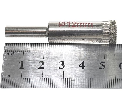 Коронка алмазная кольцевая для стекла и кафеля 12 мм FIT IT 36029