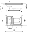 Акриловая ванна Радомир Джоанна 120x70 см 2-01-0-0-1-253Р