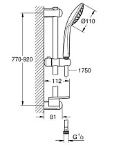 Душевой гарнитур Grohe Euphoria 110 Mono 27267001