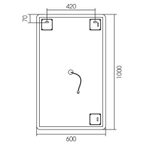 Зеркало Silver Mirrors Incanto LED-00002558 60x100 см с подсветкой