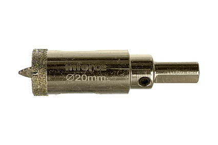 Коронка алмазная по стеклу и керамике (20 мм; 30 мм) Inforce 11-01-067