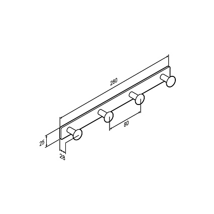 Крючок Damixa Jupiter DA7735900 черный